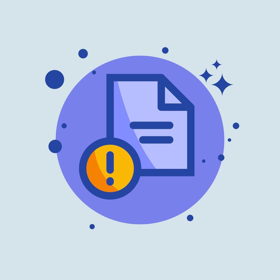 Issue flat illustration. Problem signs illustration. vector