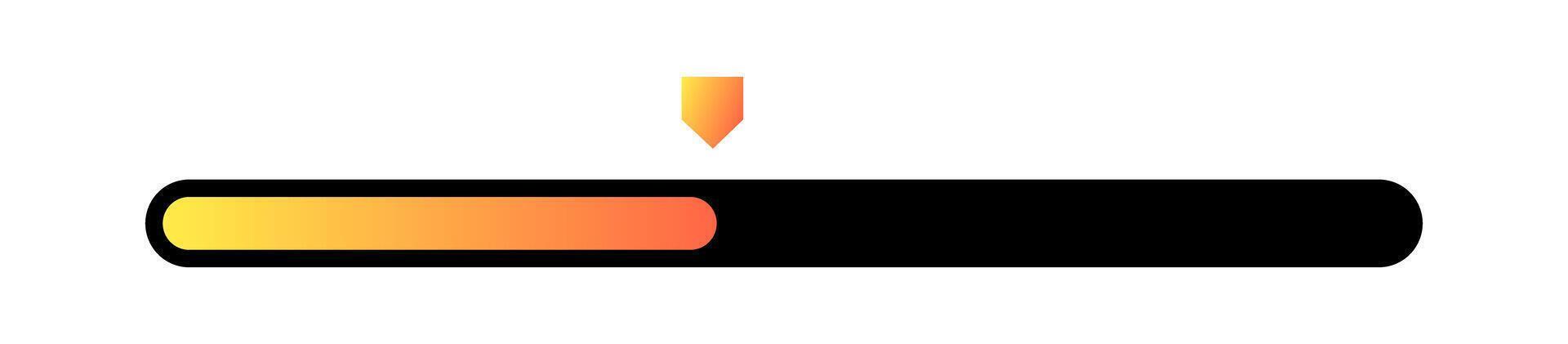 Loading bar interface. Futuristic progress design element. vector