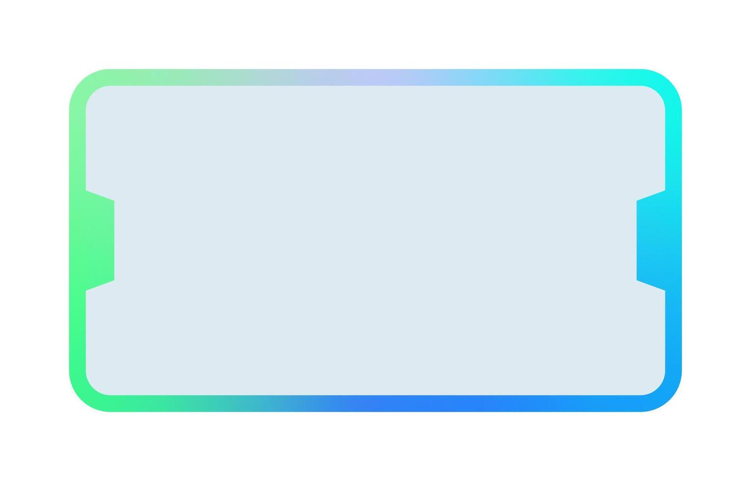 Futuristic element illustration. Colorful lower third overlay. vector