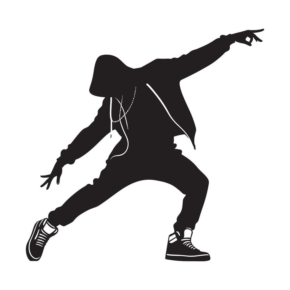Hip Hop Dance Performance Capturing Creative Choreography and Vibrant Energy vector