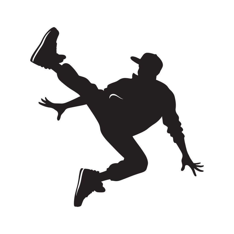 Creative Freestyle Dance Routine Featuring Fluid Movements and Vibrant Choreography on Stage vector