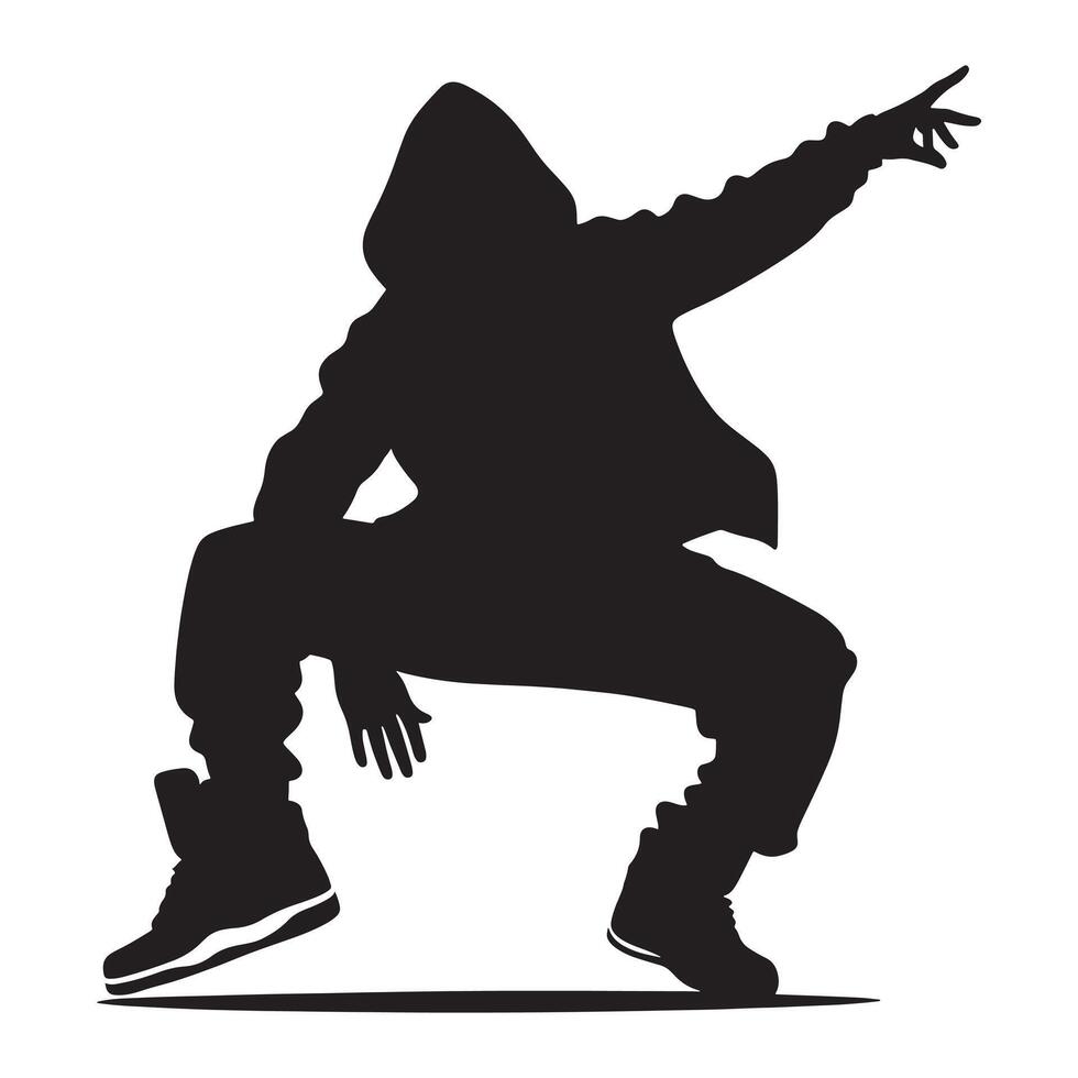 Hip Hop Dance Performance Highlighting Urban Rhythm and Dynamic Movements on a Vibrant Stage vector