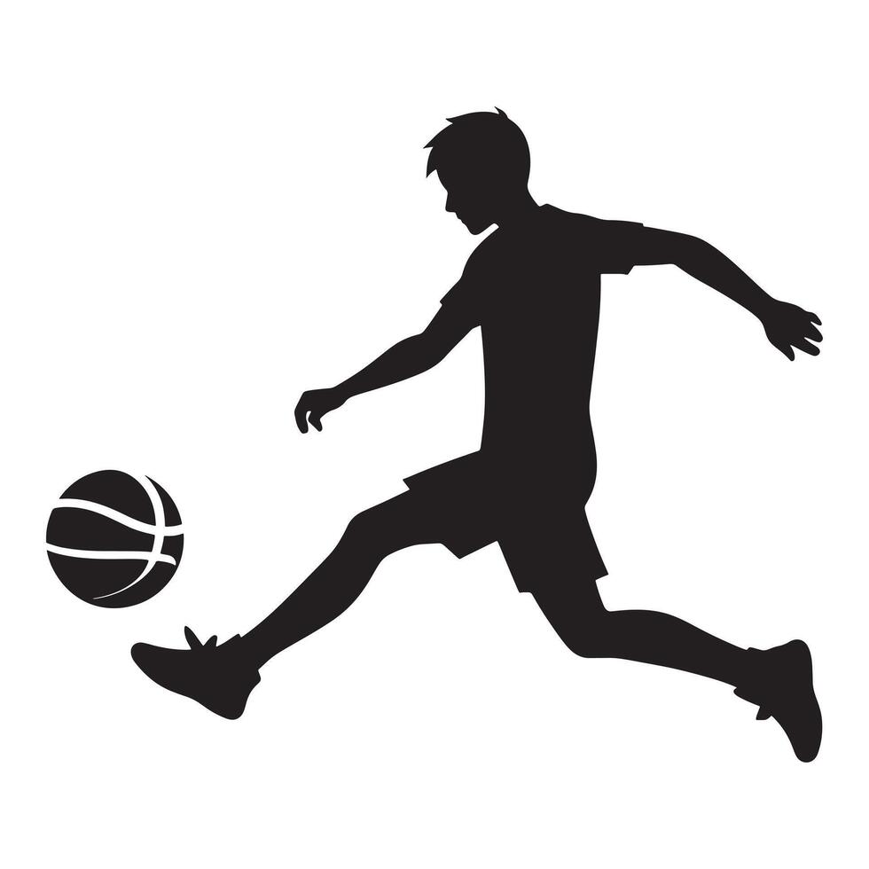 Sports Player Dribbling Basketball with Precision and Focus Highlighting Skillful Control and Athleticism on Indoor Court vector