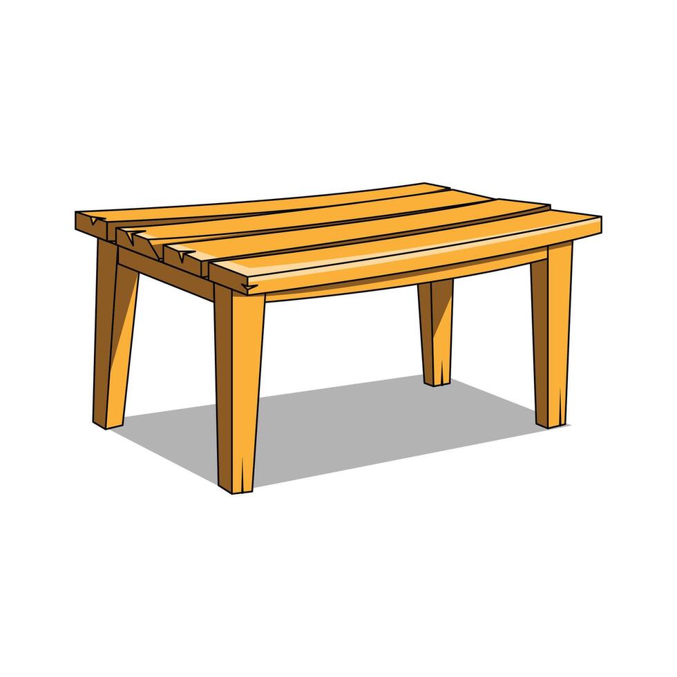 The Illustration of Public Table vector