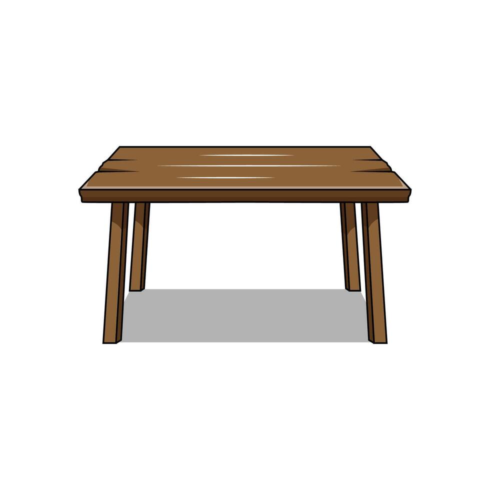 The Illustration of Garden Table vector