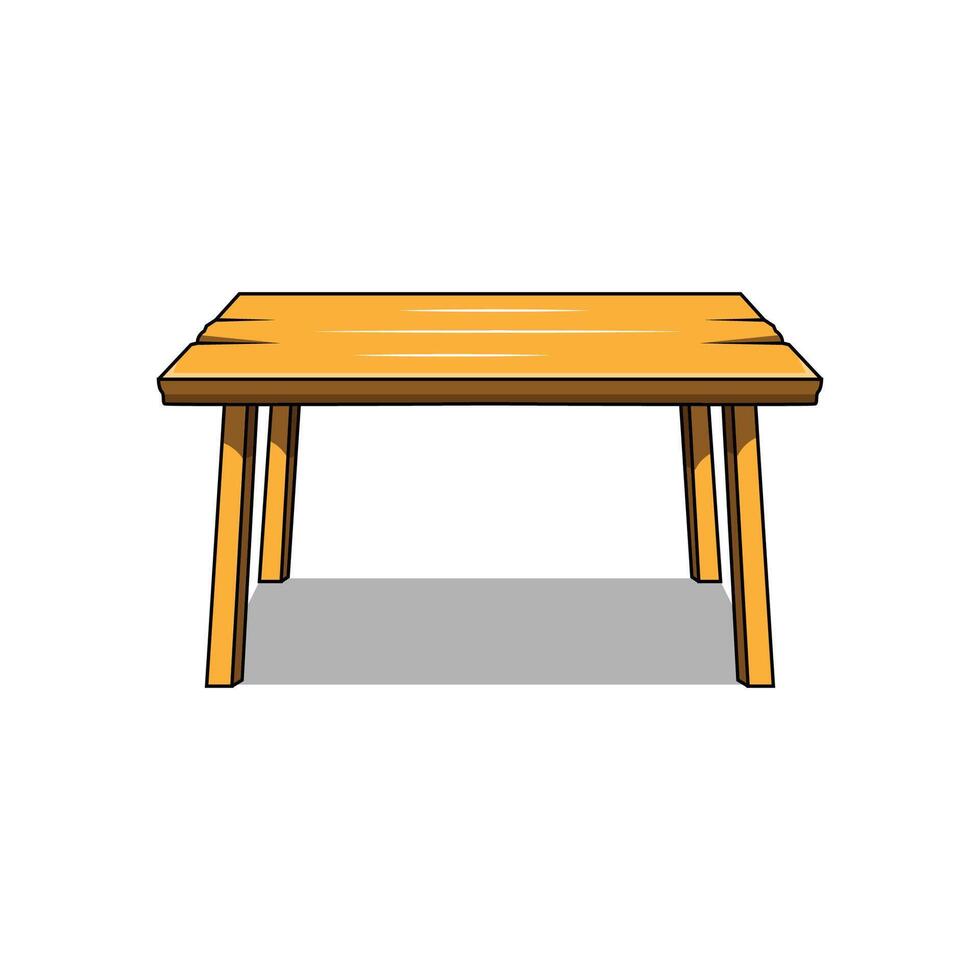 The Illustration of Picnic Table vector