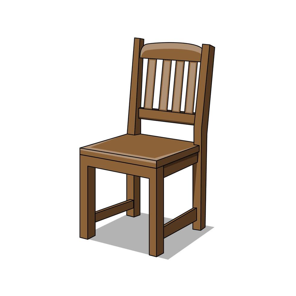 The Illustration of Old Chair vector