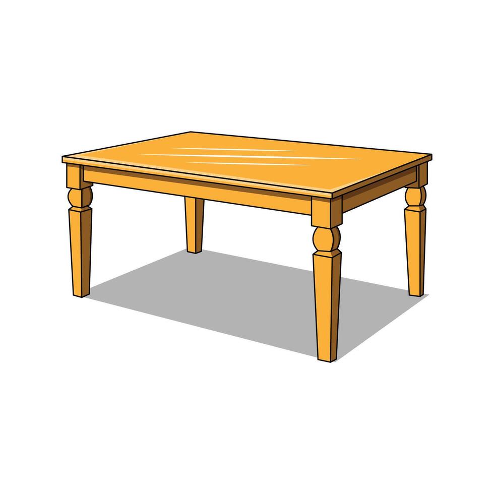 The Illustration of Family Desk vector