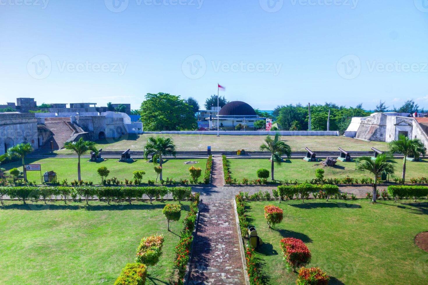 indonesia beauty landscape paddy fields in north bengkulu natural beautiful morning view from Indonesia of mountains and tropical forest photo