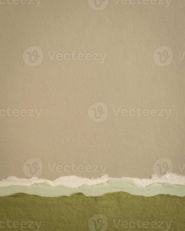 abstract paper landscape in pastel earth tones - collection of handmade textured art papers photo