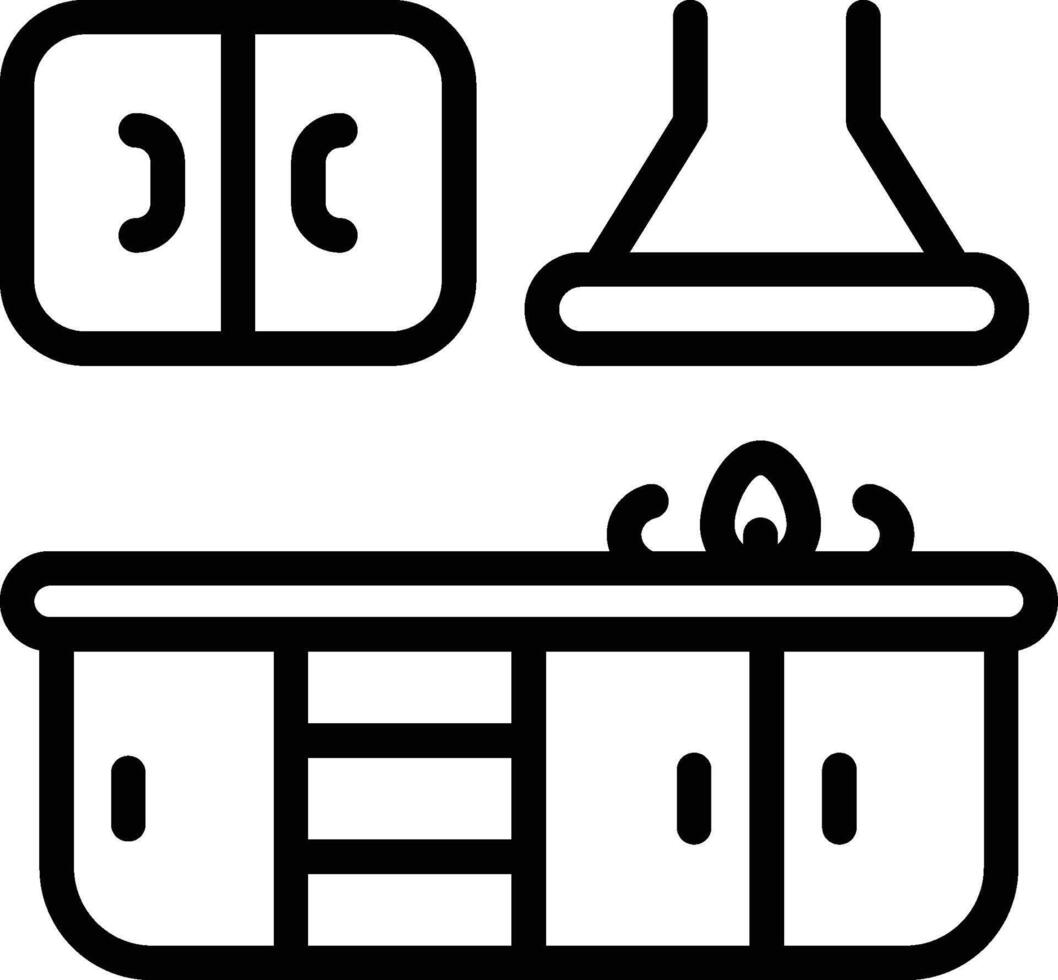 Kitchen Set Icon. Kitchen Icon vector
