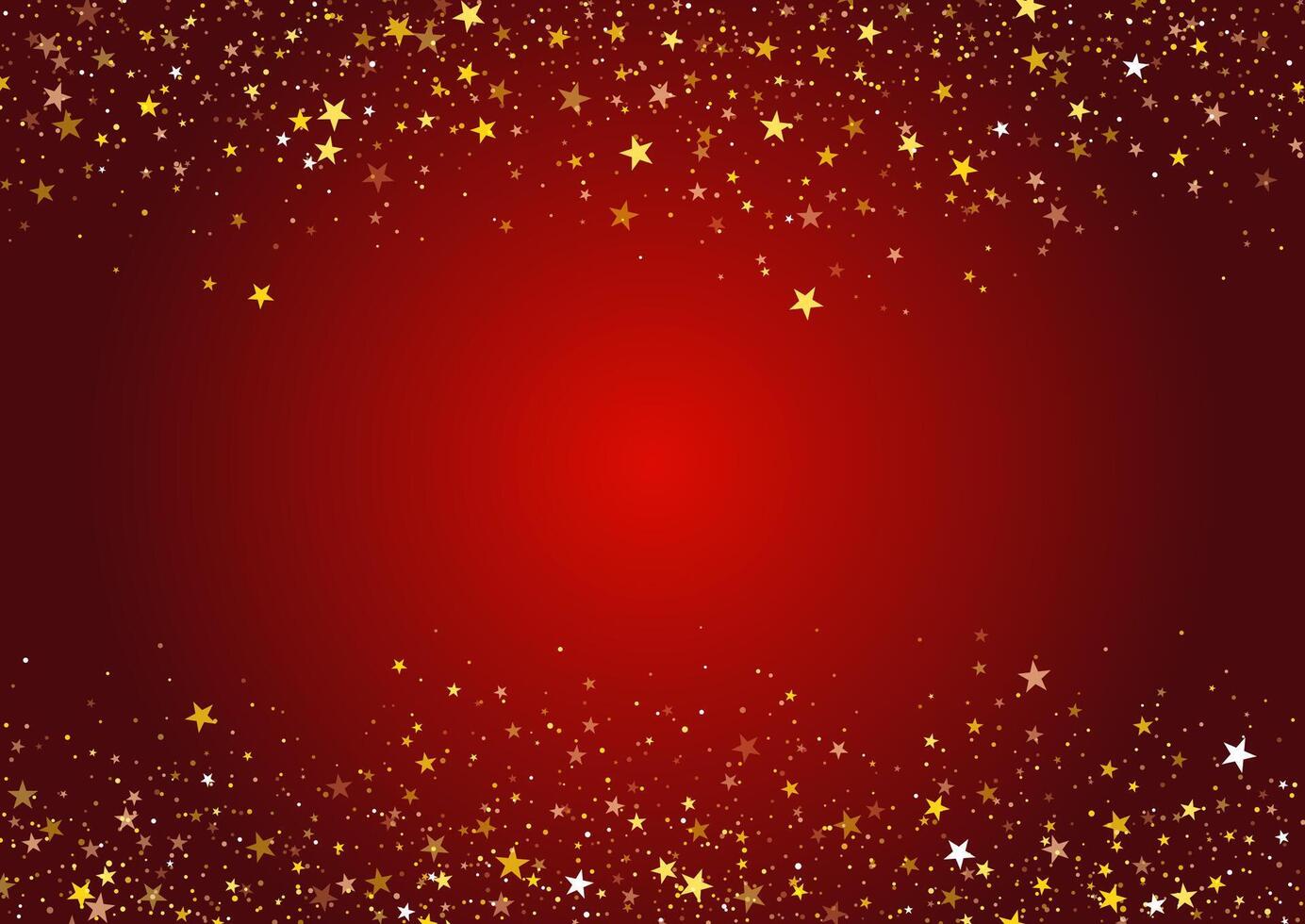 Christmas background with glittery stars design vector
