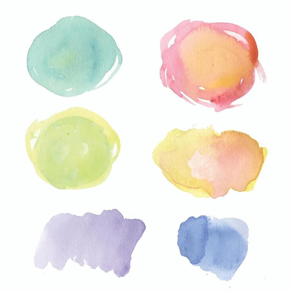 watercolor blot trace colorful background illustration vector