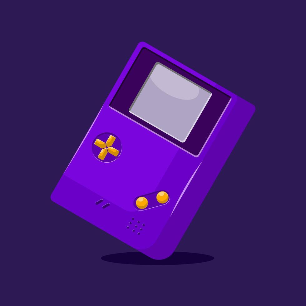 Flat illustration classic game with analog button vector