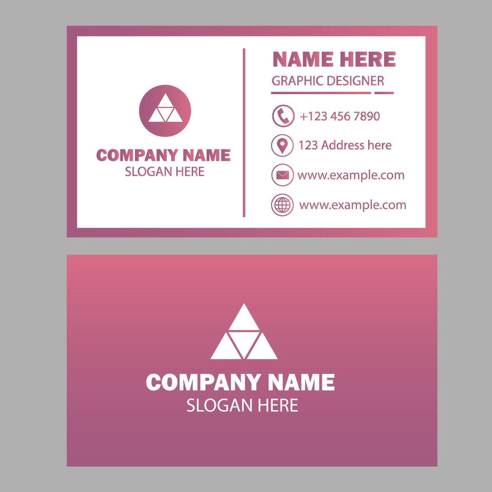 Creative business card design vector