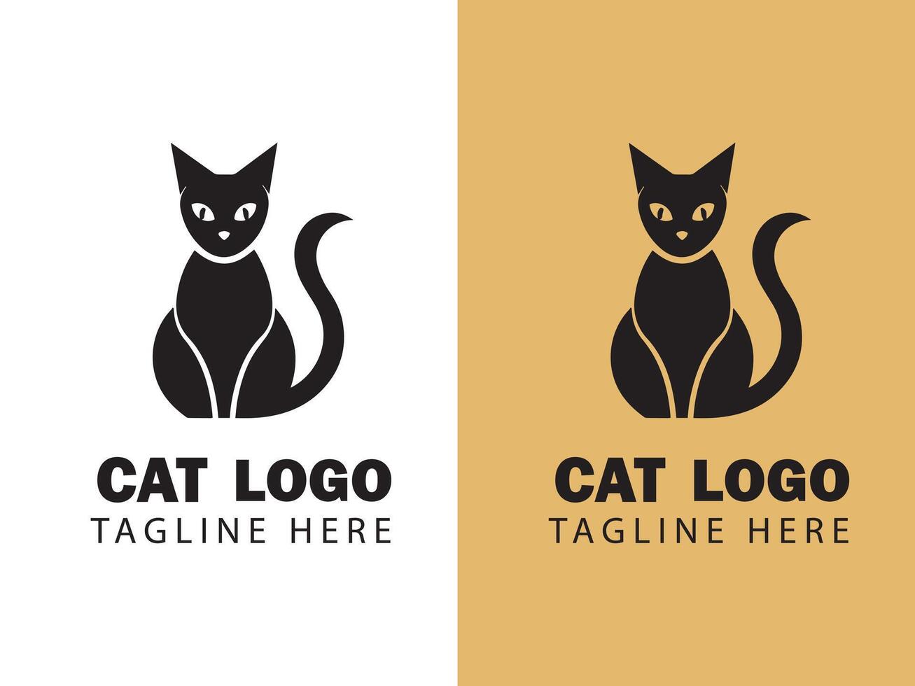 Creative Cat Logo Design vector