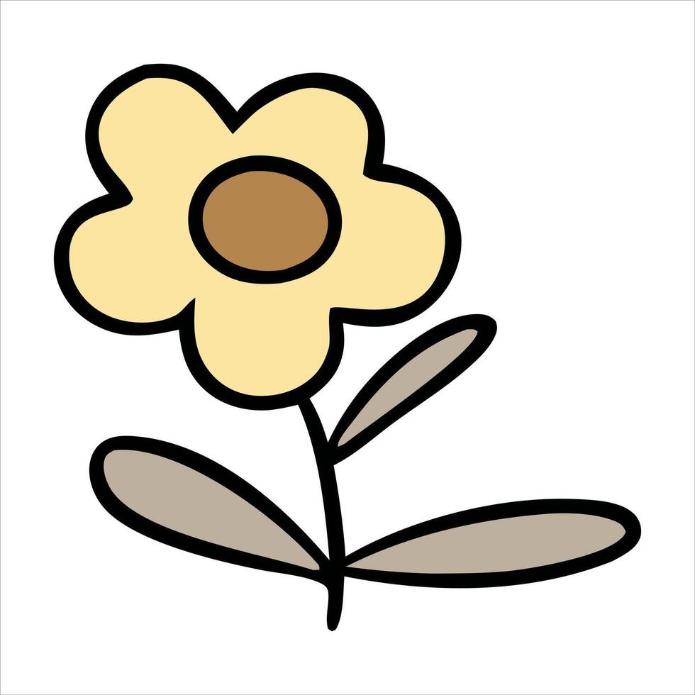 Sunflower isolated on a white background vector