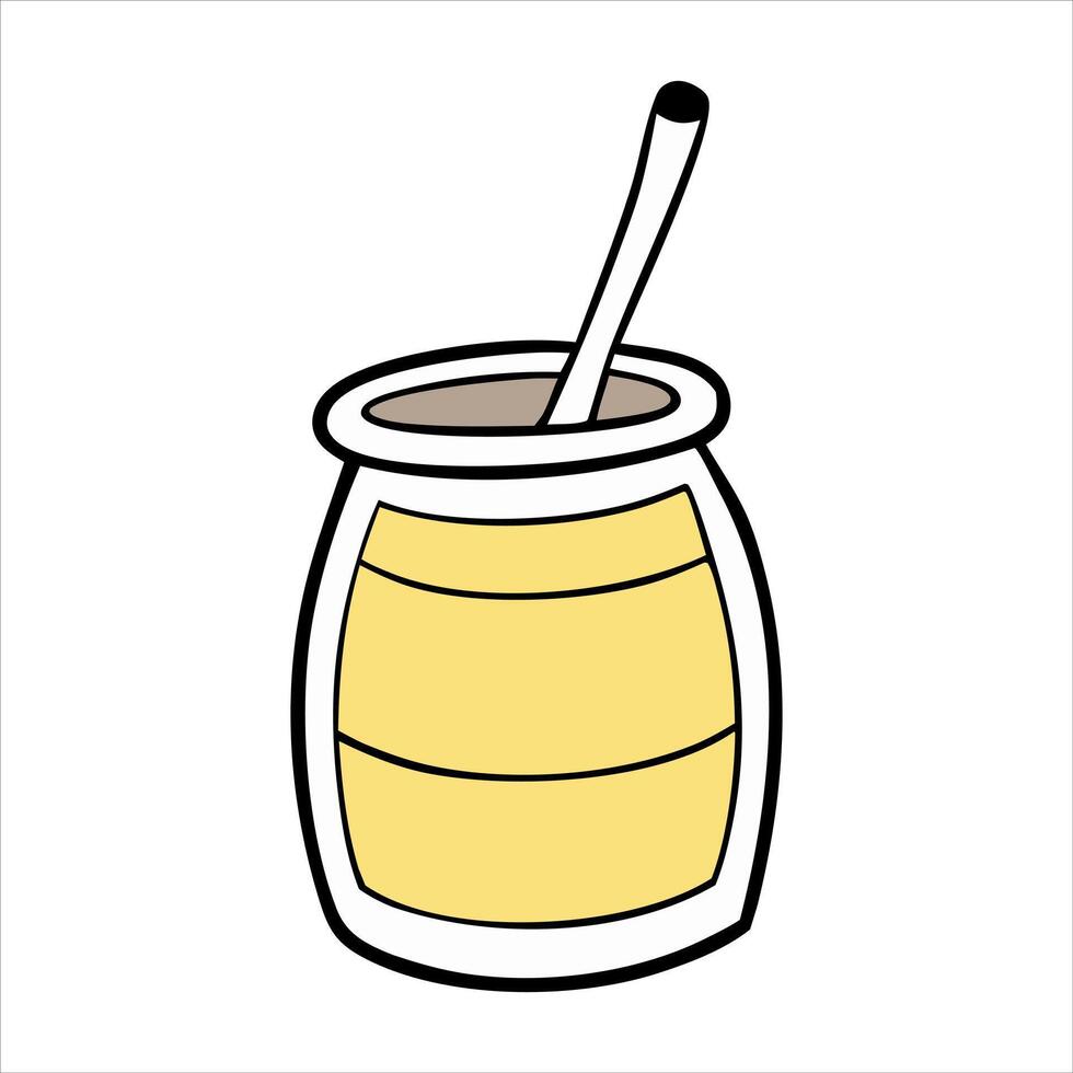 A witch's cauldron with a potion vector