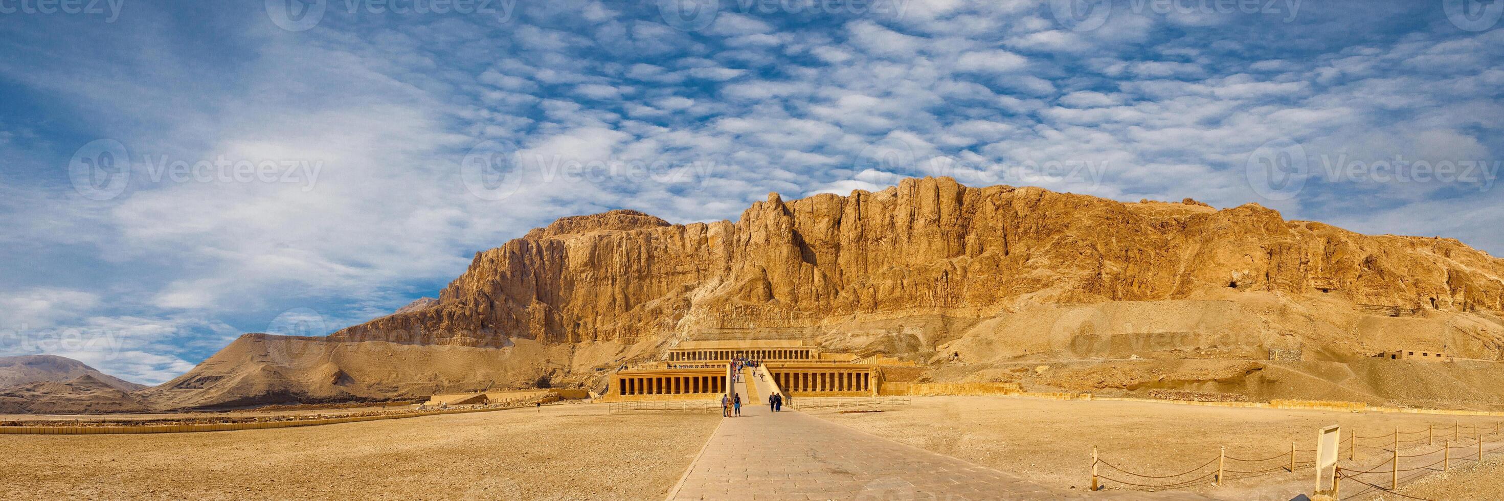 Temple of Queen Hatshepsut, View of the temple in the rock in Egypt photo