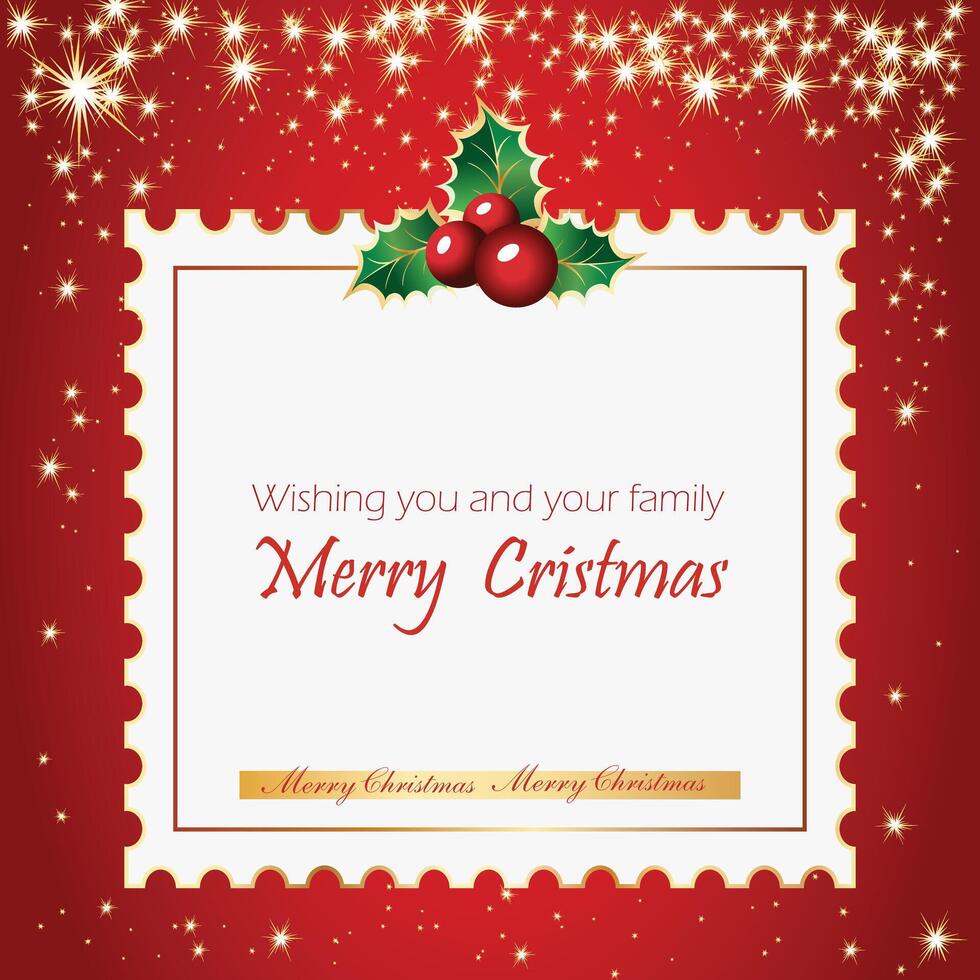 Christmas poster background with glitter effect vector