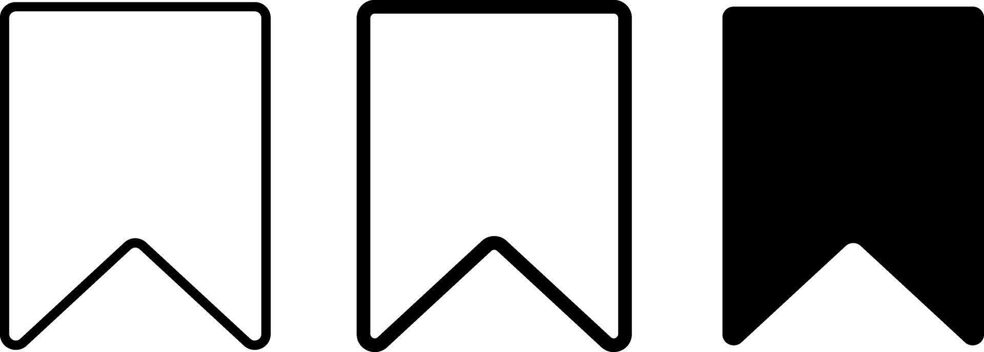 Set of Bookmark icon. collection bookmark signs. favorite, book, mark, favourite, saving icons. market special sale signs vector