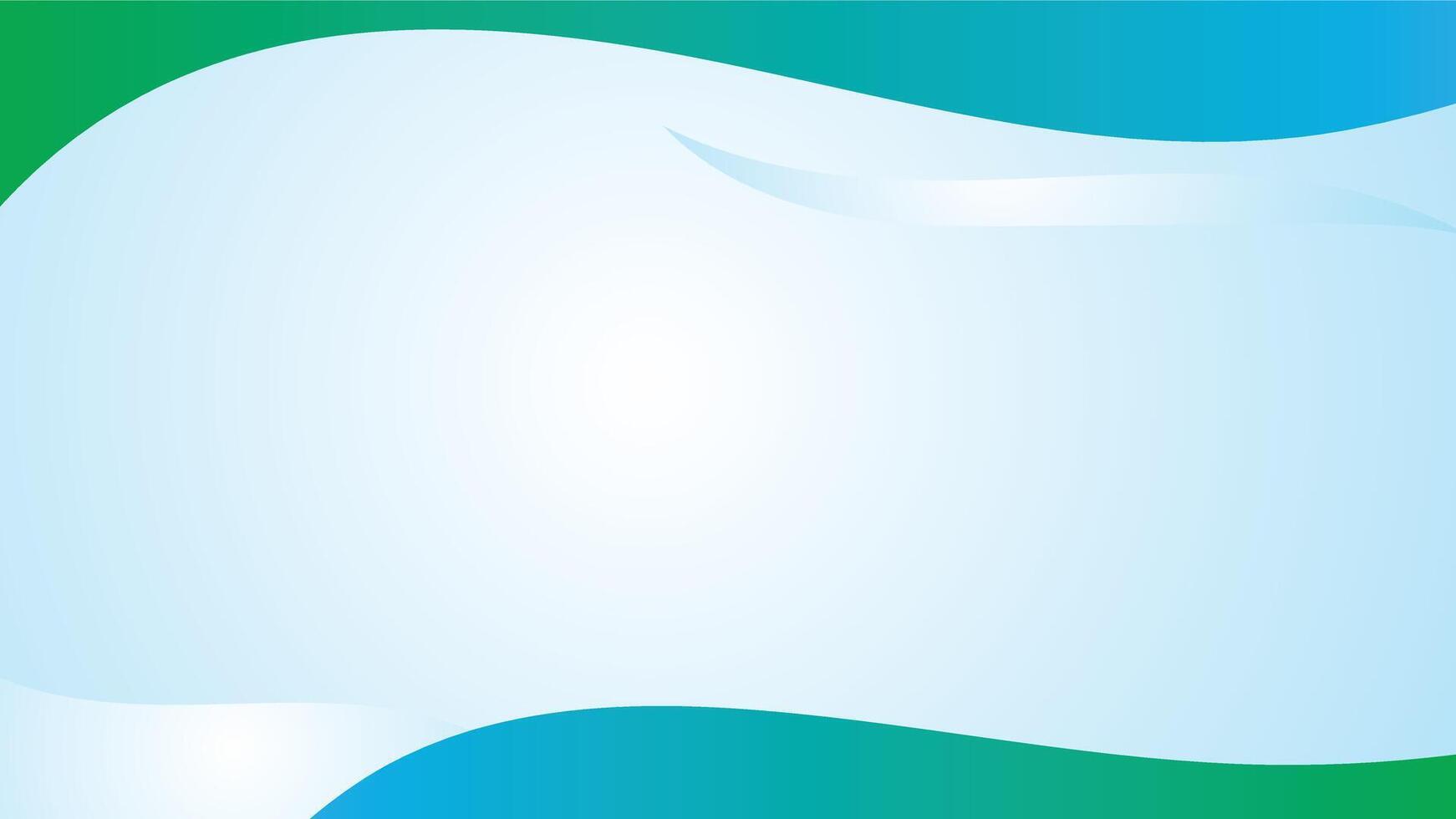 a blue and green flag Mockup with the sun shining on it. vector