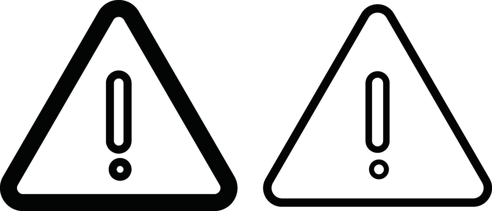 warning symbol icon set Danger warning icons. Exclamation marks. attention icon symbol. vector