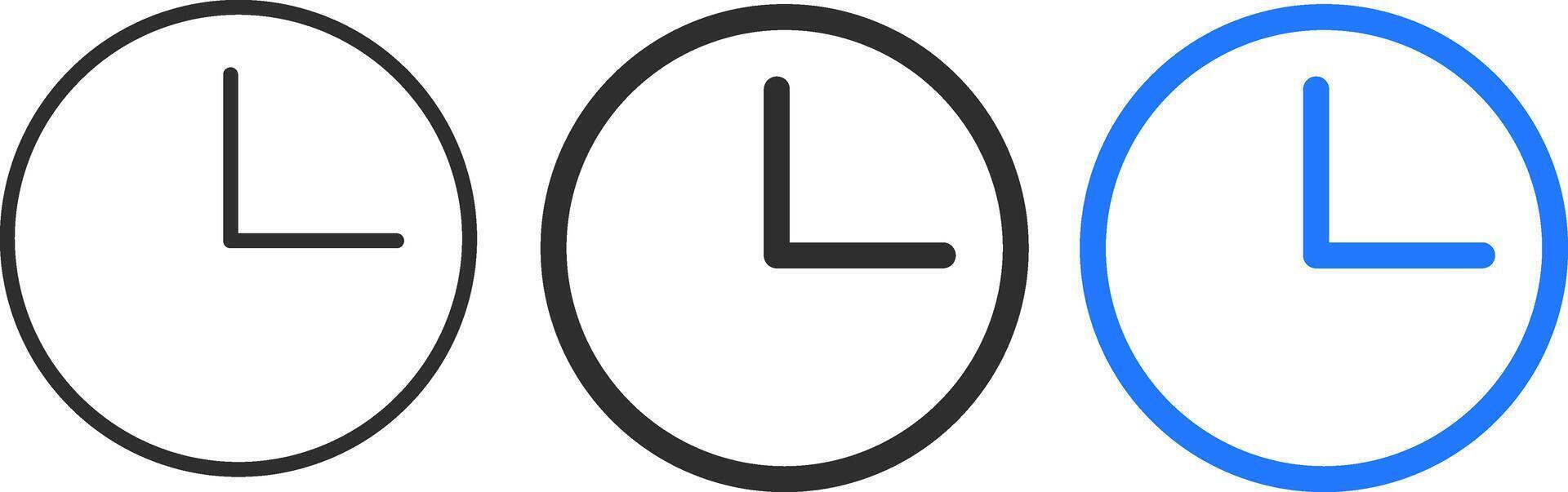 time or clock icon set. Time speed icon symbol. rapid speed delivery . clock different times sign. vector