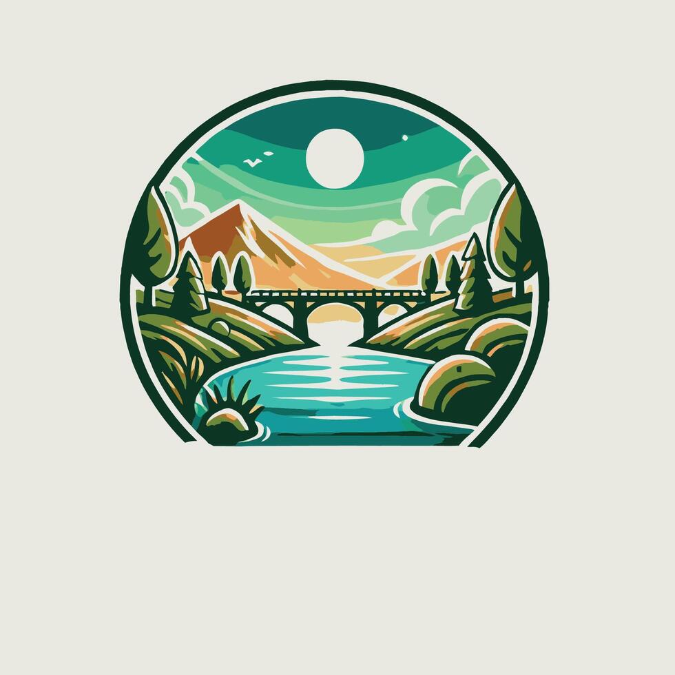 A logo for a company that makes wooden furniture vector
