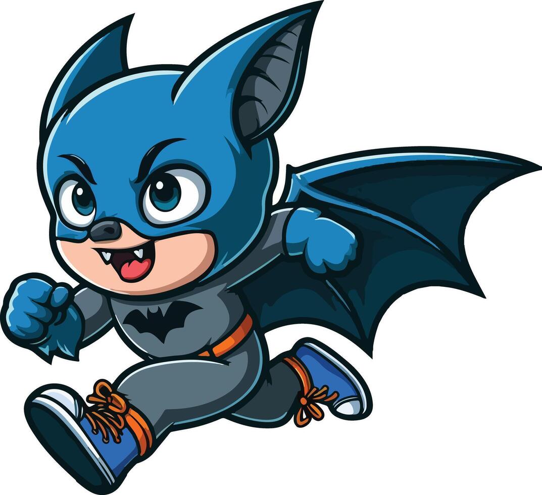 A bat is running vector