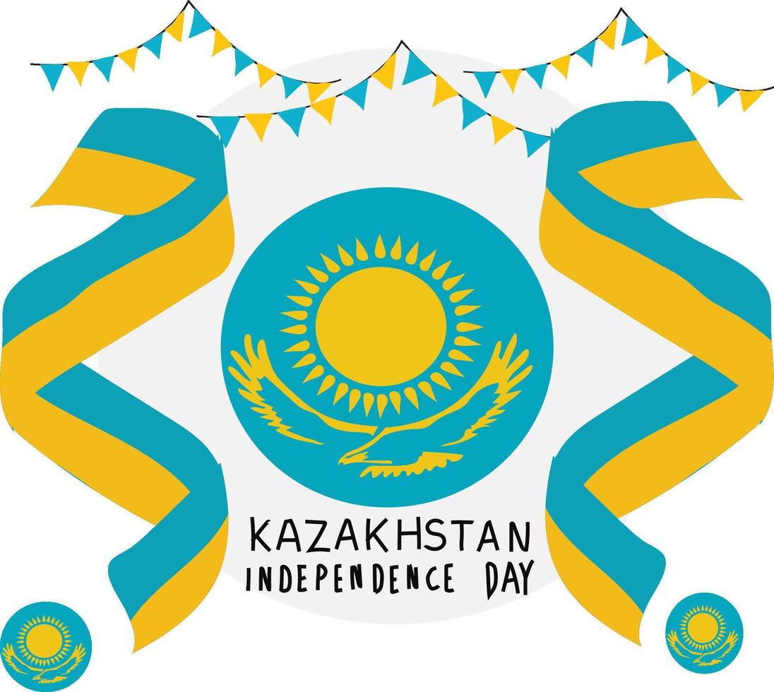 kazakhstan independence day vectors