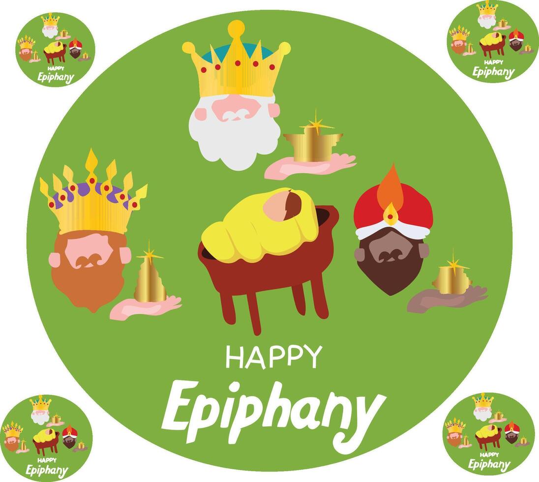 happy epiphany vectors