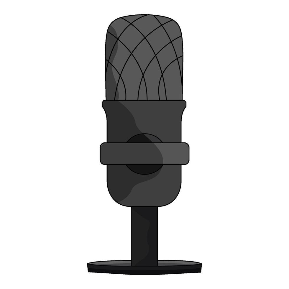 illustration of microphone vector