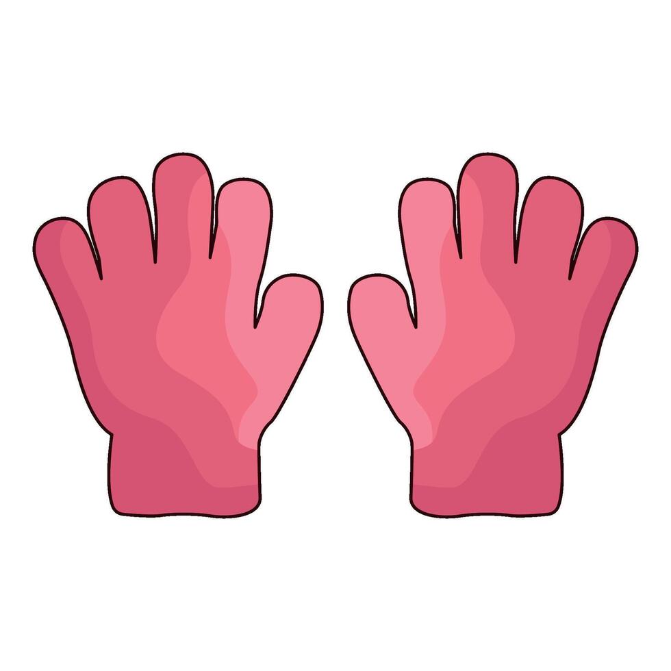 illustration of gloves vector