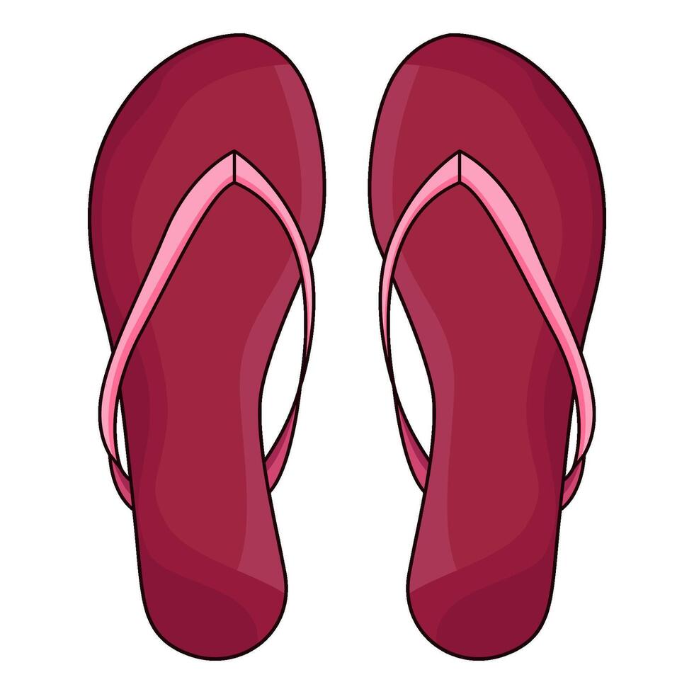 illustration of sandals vector