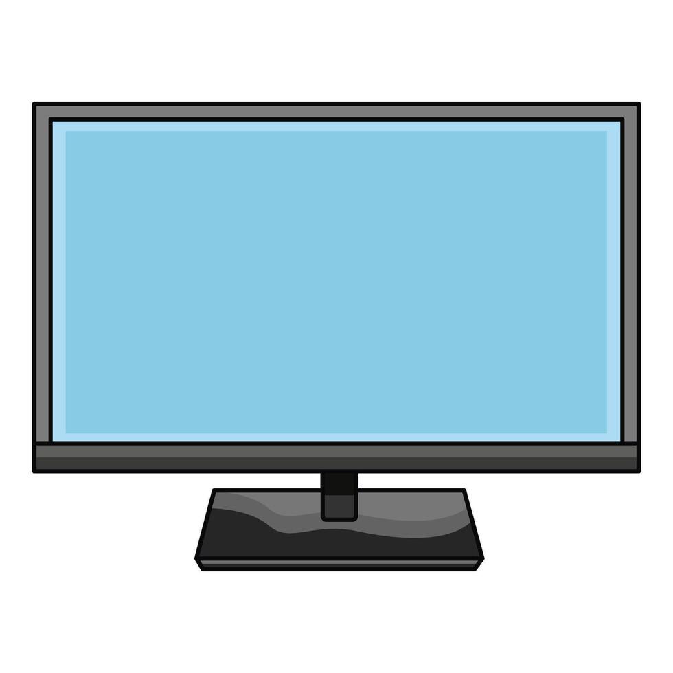 illustration of computer monitor vector