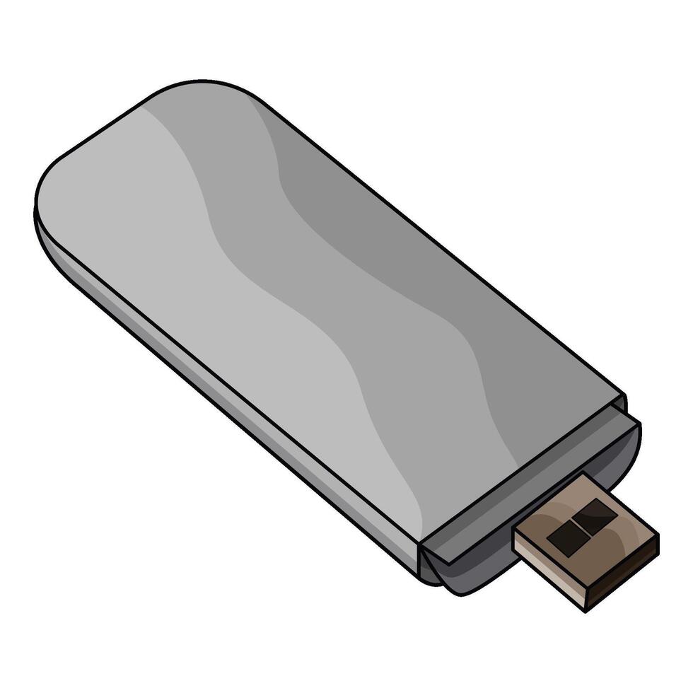 illustration of USB Flash Drive vector