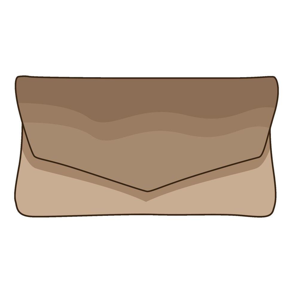illustration of clutch bag vector