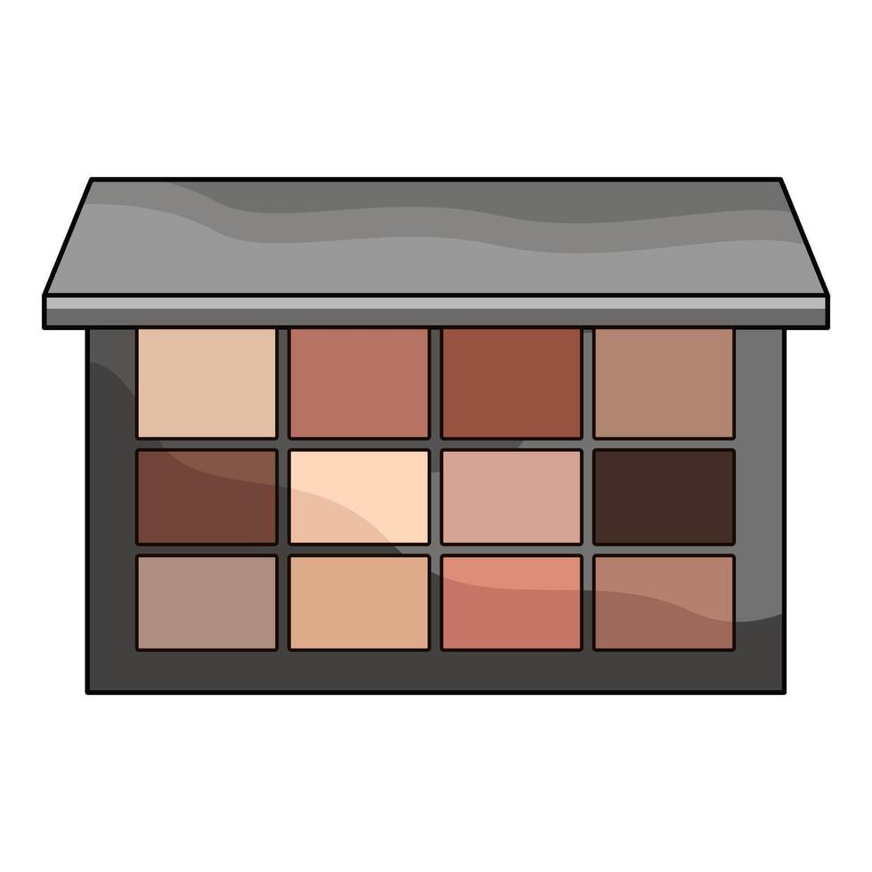 illustration of Makeup palette vector