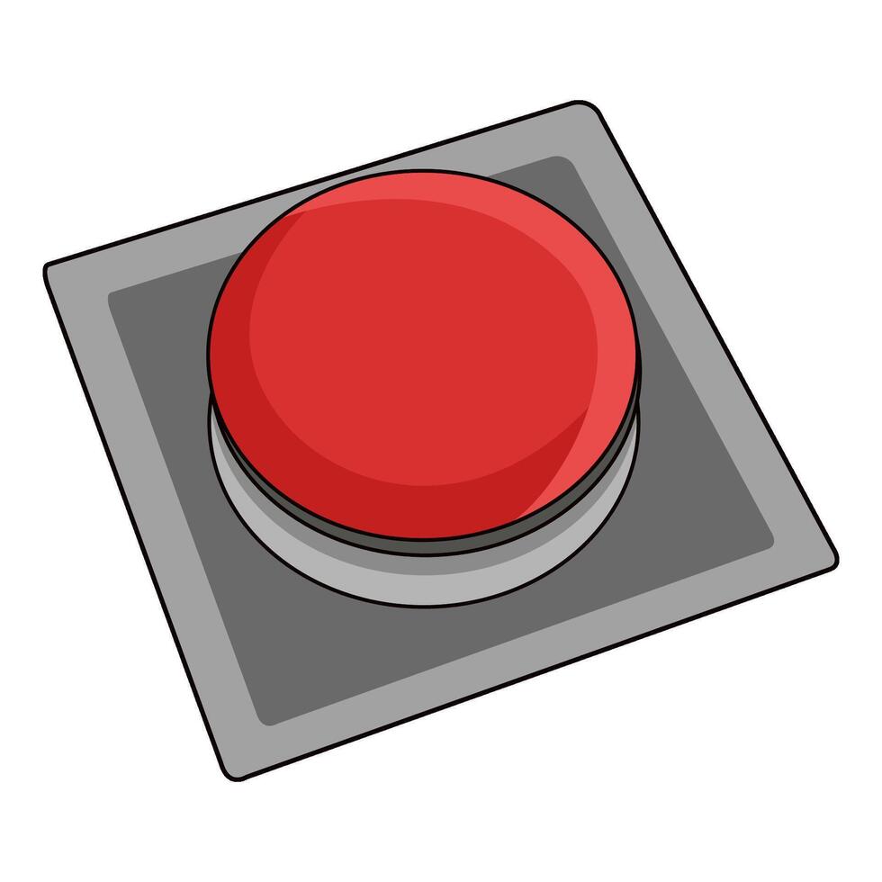 illustration of push button vector