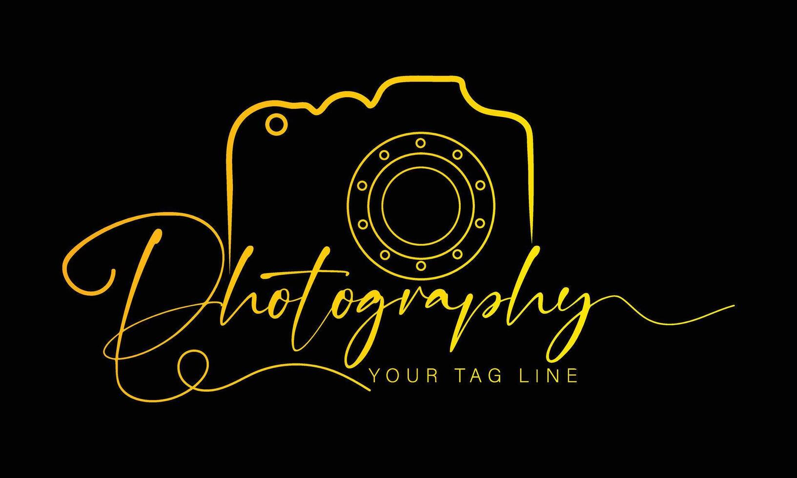 Camera icon photography logo design vector