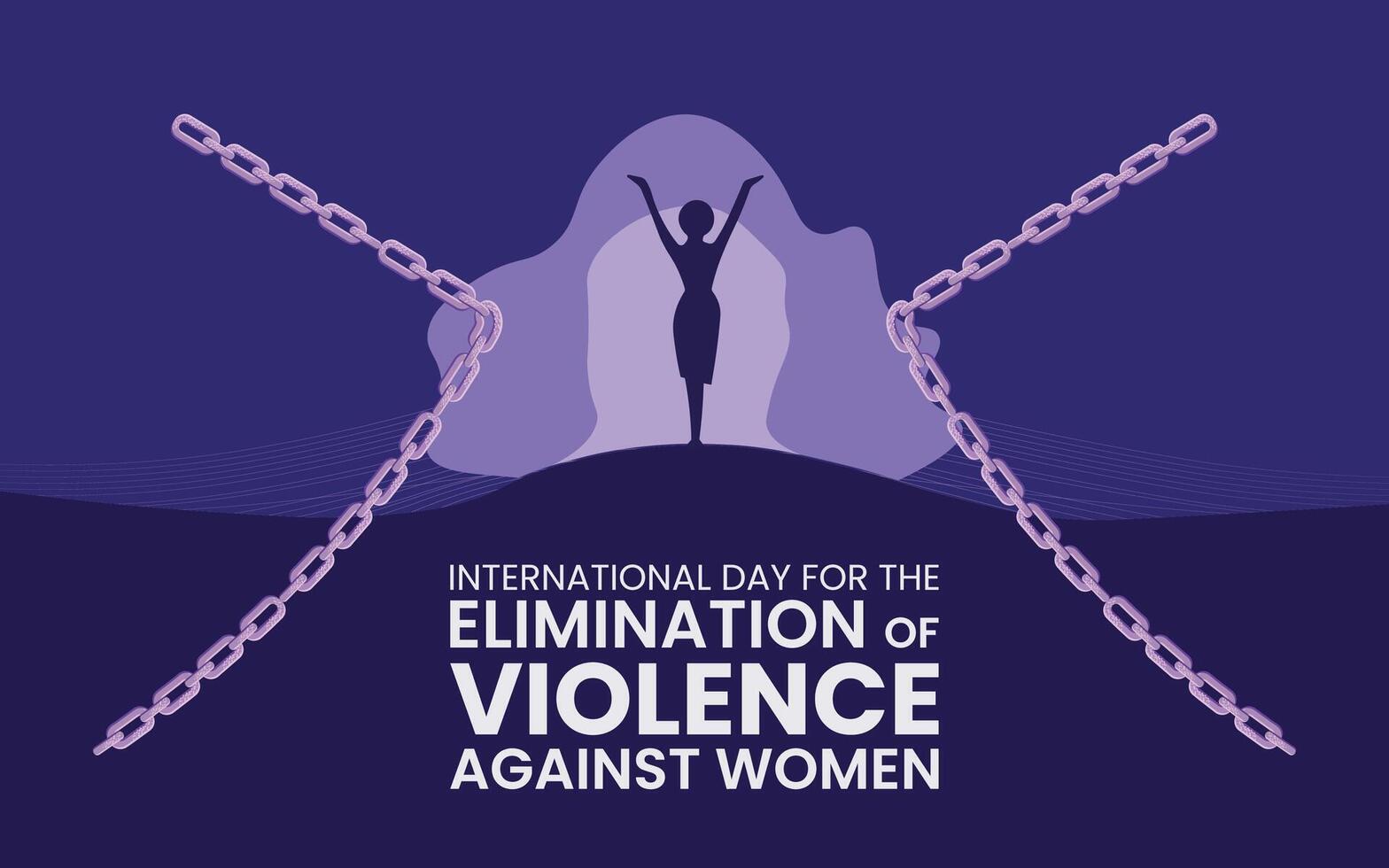 International day for the elimination of violence against women vector