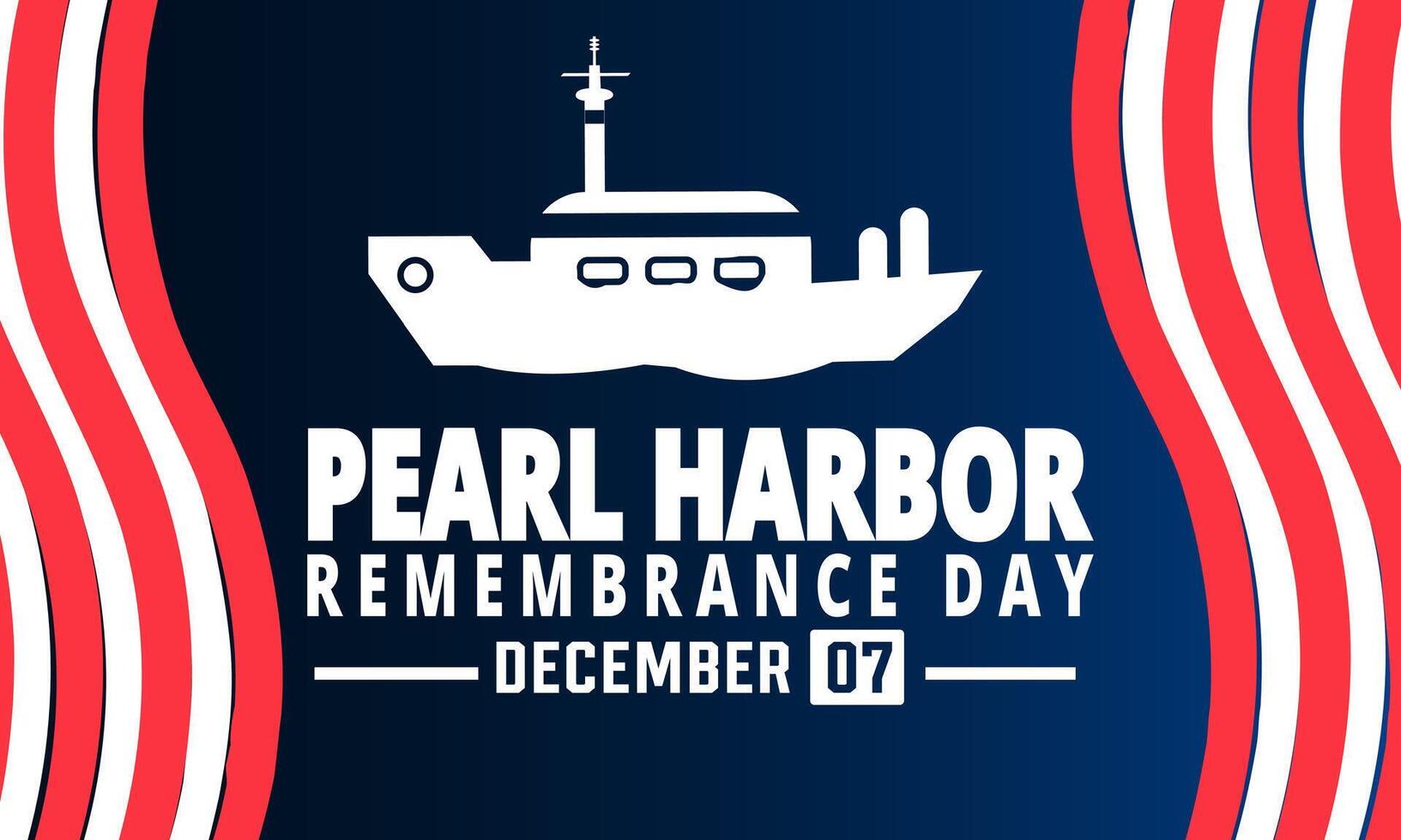 pearl harbor remembrance day background vector