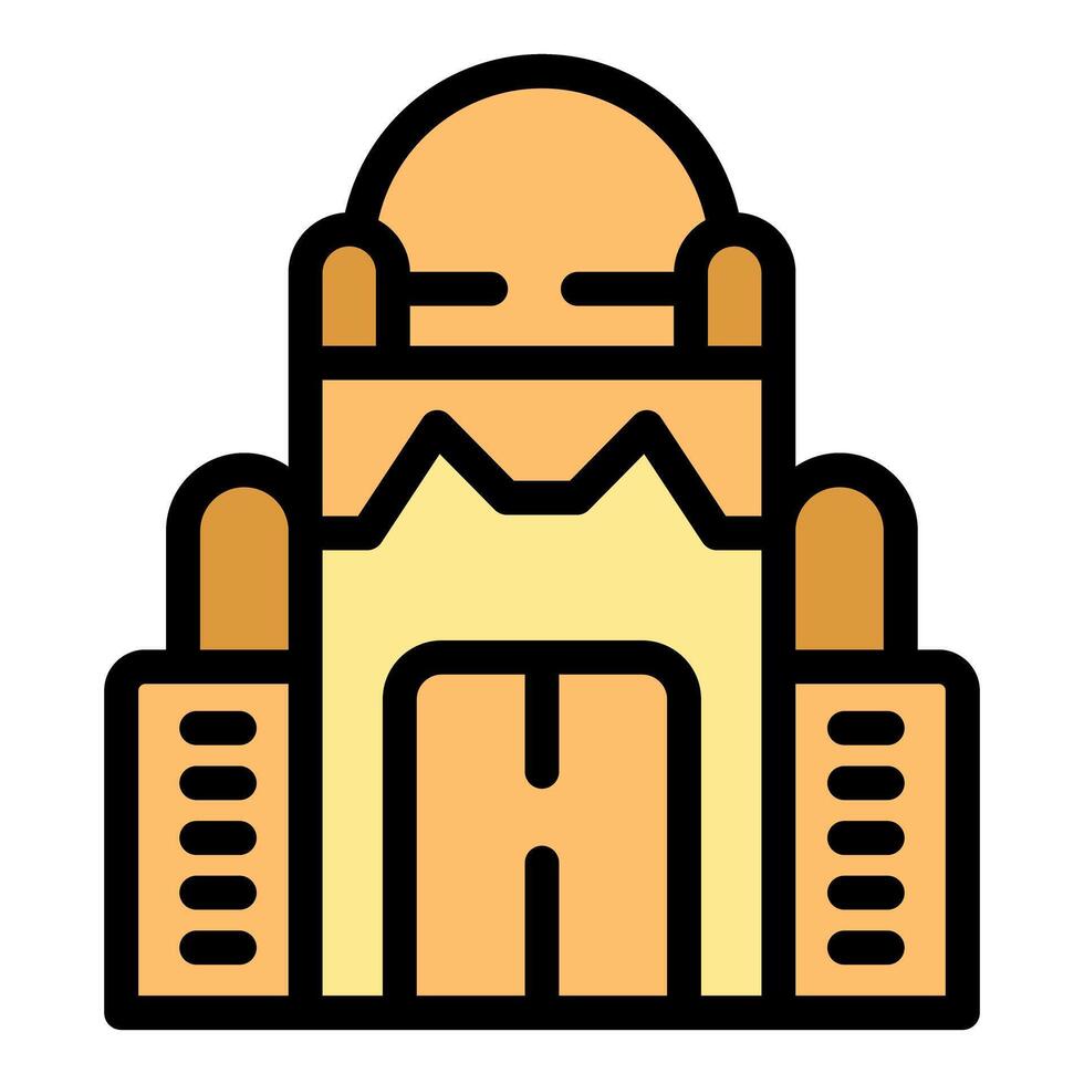 Imam hussein shrine building representing islamic culture and history vector