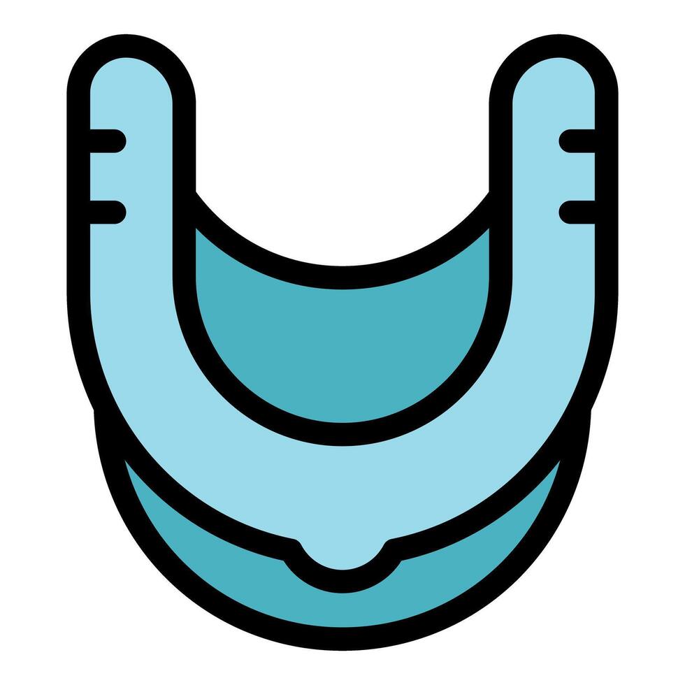 Protective boxing mouthguard preventing injuries during training and competition vector