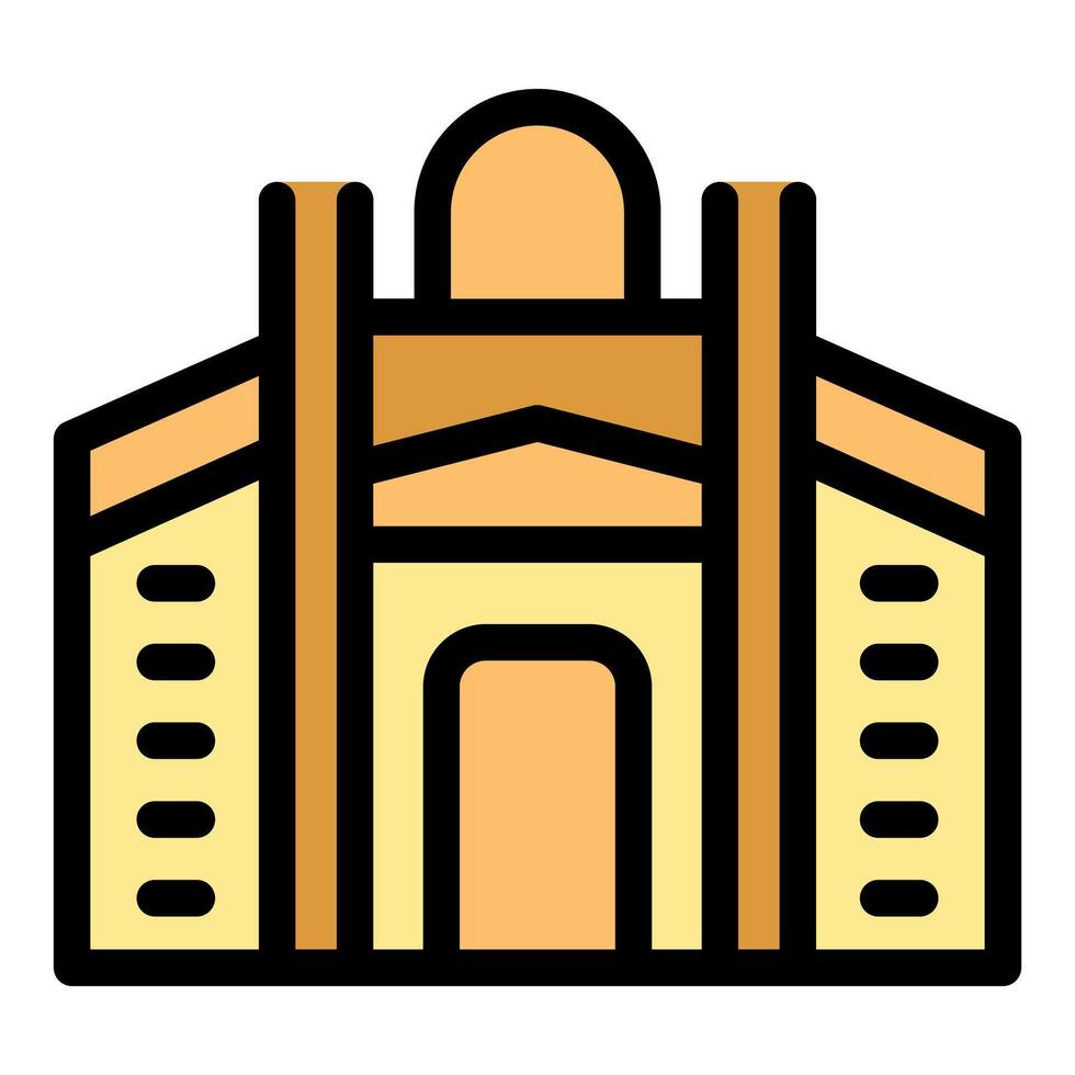 Imam hussein holy shrine building representing islamic culture and history vector