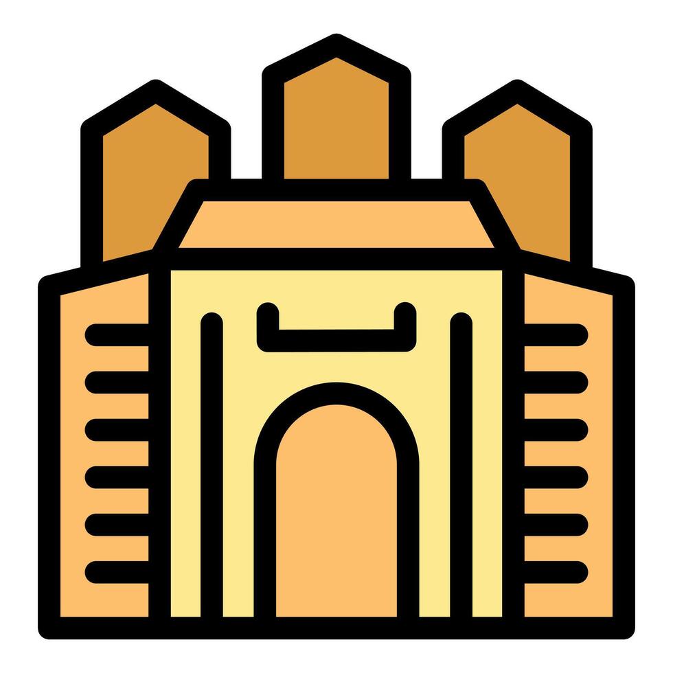 Hanoi citadel entrance representing vietnamese history and culture vector