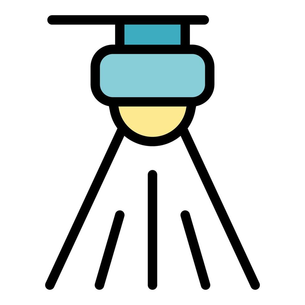 Motion sensor detecting movement with infrared light beams vector