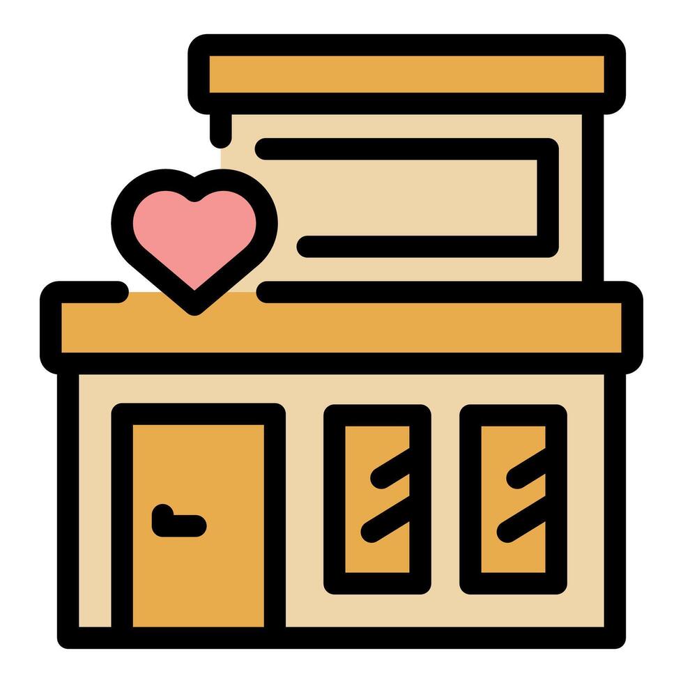 Loving your home, a symbol of affection and security in real estate vector
