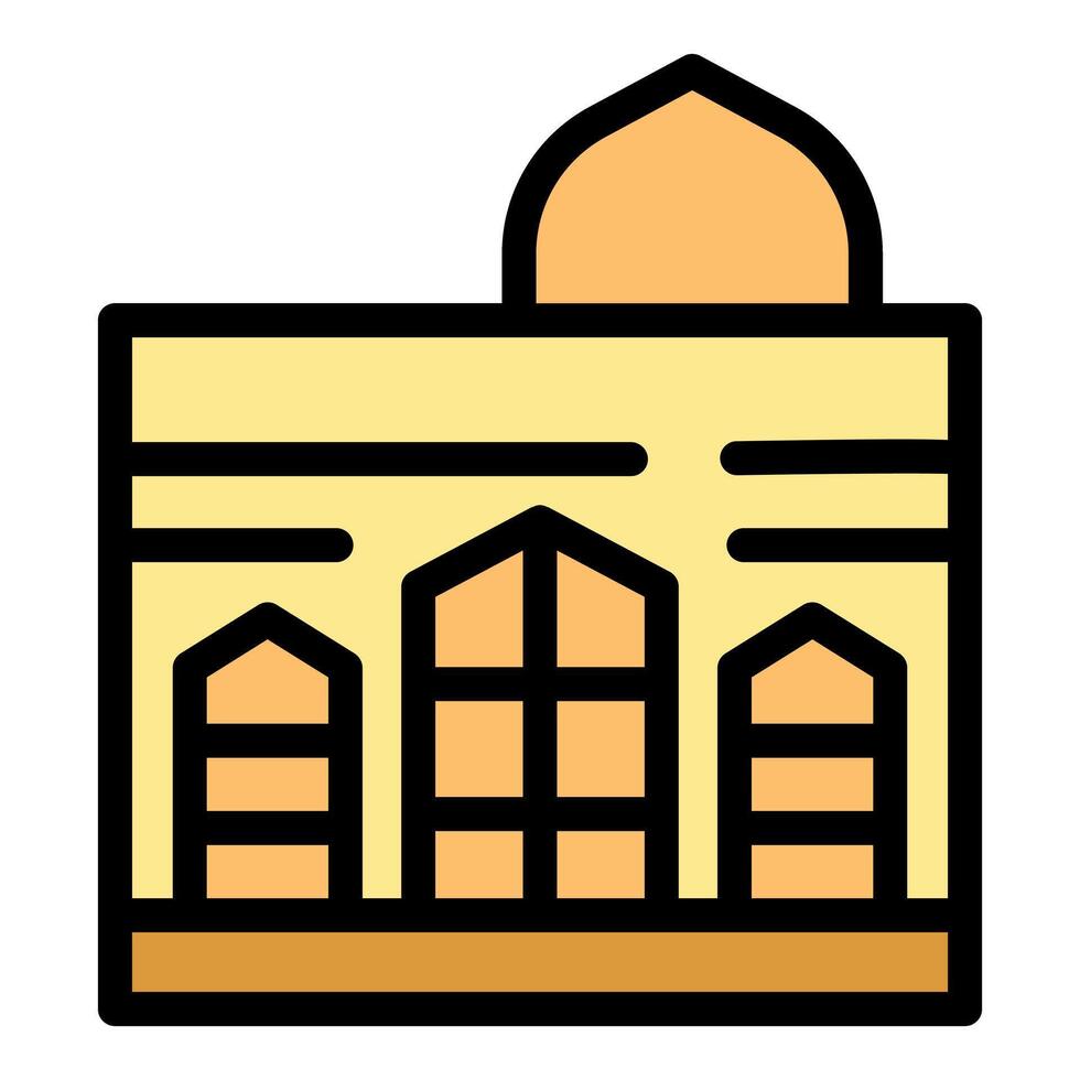 Imam hussein shrine building representing islamic architecture and culture vector